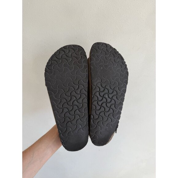 Birkenstock Arizona W/ Strap Leather Women's Sandals 42 11 Unisex Brown Leather - Picture 3 of 7